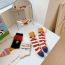Fashion Stripe Cotton Knitted French Fries Mid-calf Socks