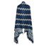 Fashion Middle Wavy Pattern Cotton Printed Fringed Scarf