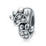 Fashion 6# Silver Diamond Geometric Loose Bead Accessories