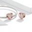 Fashion Pink Silver Diamond Geometric Loose Bead Accessories