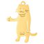 Fashion Gold---pendant Stainless Steel Cat Diy Pendant