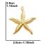 Fashion Color Stainless Steel Starfish Single Pendant