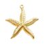 Fashion Color Stainless Steel Starfish Single Pendant