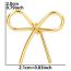 Fashion Gold Stainless Steel Bow Pendant