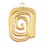 Fashion Color Stainless Steel Spiral Square Pendant