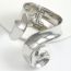 Fashion Silver Glossy Metal Spiral Bracelet