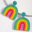 Fashion Rainbow Rainbow Rice Bead Earrings
