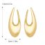 Fashion Style 4:heart-shaped Gold Alloy Geometric Love Earrings