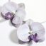 Fashion Off White Resin Flower Earrings