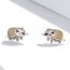 Fashion Silver Silver Sloth Earrings