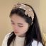 Fashion Grey Geometric Diamond Flower Headband