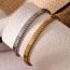 Fashion Gold Titanium Steel Geometric Bracelet