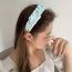 Fashion Blue Rhinestone Side Knot Headband Fabric Rhinestone Side Knot Headband
