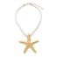 Fashion White King Alloy Starfish Necklace