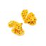 Fashion Ginger Yellow Alloy Oil Drop Leaf Stud Earrings