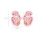 Fashion Pink Alloy Oil Drop Leaf Stud Earrings
