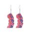 Fashion Number 1 Acrylic Letter Earrings