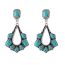 Fashion 2# Alloy Turquoise Geometric Drop Earrings