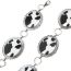 Fashion Silver Alloy Printed Milk Pattern Waist Chain