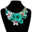 Fashion 1 Mixed Colors Acrylic Flower Geometric Necklace