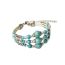 Fashion Suit Metal Turquoise Geometric Necklace Earrings Bracelet Set