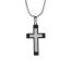 Fashion Black (including Chain) Two-color Stitching Cross Men's Necklace