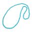 Fashion Set 1.5 Meters Turquoise Beaded Necklace And Earrings Set