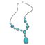 Fashion Suit Alloy Turquoise Oval Necklace Bracelet Set
