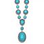 Fashion Suit Alloy Turquoise Oval Necklace Bracelet Set