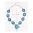 Fashion Green Oval Turquoise Necklace