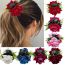 Fashion 7 Rose Red Fabric Flower Clip