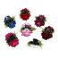 Fashion 7 Rose Red Fabric Flower Clip