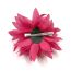 Fashion 7 Deep Red Simulated Flower Hairpin