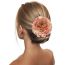 Fashion 3 Rose Red Simulated Flower Hairpin