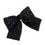 Fashion Black Mesh Bow Double Layer Rhinestone Hairpin