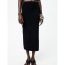 Fashion Black Beaded Knitted Skirt