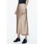 Fashion Black Silk Satin Skirt