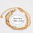 Fashion Gold Stainless Steel Diamond Chain Bracelet