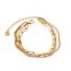Fashion Gold Stainless Steel Diamond Chain Bracelet