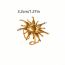 Fashion Gold Stainless Steel Gold Plated Sun Double Layer Open Ring