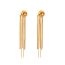 Fashion Gold Stainless Steel Tassel Earrings