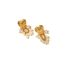 Fashion Gold Stainless Steel Love Pearl Earrings