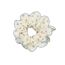 Fashion Off White Floral Pleated Hair Tie