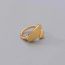 Fashion Gold Metal Special-shaped Glossy Open Ring