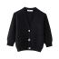 Fashion Black Textured Knit Jacket