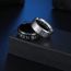 Fashion Silver Alphabet Men's Stainless Steel Ring
