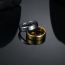 Fashion 4mm Black Stainless Steel Round Men's Ring
