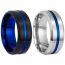Fashion Silver Stainless Steel Round Men's Ring