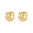 Fashion Pearl Ear-rings Metal Round Earrings With Pearls