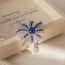 Fashion Flower Pearl Brooch Metal Diamond Snowflake Pearl Brooch